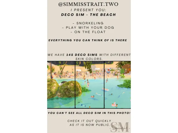 Maxis Match 05 The Beach Deco Sim by Simmisstrait - The Sims 4 Custom Content