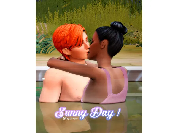 Mix POSEPACK Sunny day by Rosiesimsie - The Sims 4 Custom Content