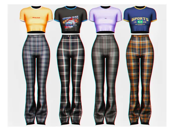 Fromis T Shirt Pants byPlbsims - The Sims 3 Custom Content