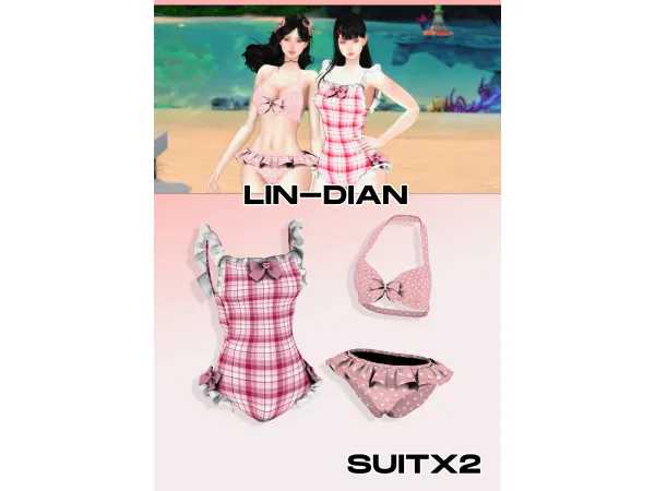 Alpha 泳衣Set DIAN by LIN - The Sims 4 Custom Content