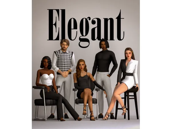 Maxis Match Elegant (38 Items) The Simmer by Aladdin - The Sims 4 Custom Content