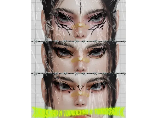 Alpha GOTHIC EYELINER TOMIOCHAN - The Sims 4 Custom Content