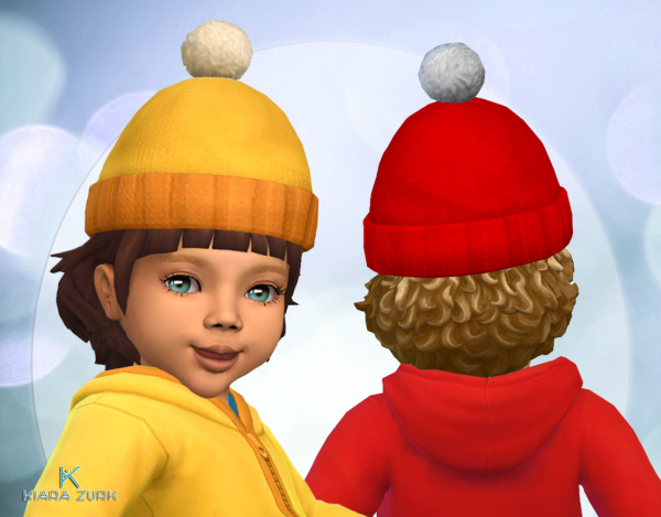 Maxis Match Pom Pom Beanie by simsfinds - The Sims 4 Custom Content