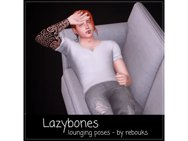 Maxis Match Lazybones by rebouks - The Sims 4 Custom Content