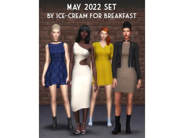 Maxis Match May 2022 Set creamforbreakfast by ice - The Sims 4 Custom Content