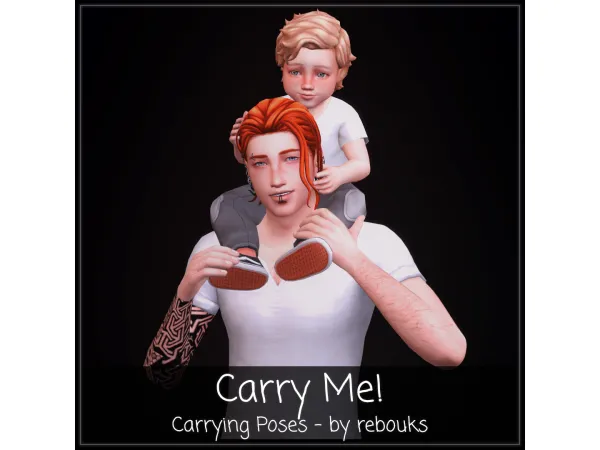 Maxis Match Carry Me Poses by rebouks - The Sims 4 Custom Content