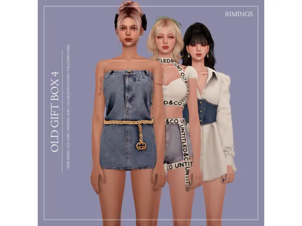 Alpha [RIMINGS] OLD GIFT BOX 4 by RIMINGS - The Sims 4 Custom Content