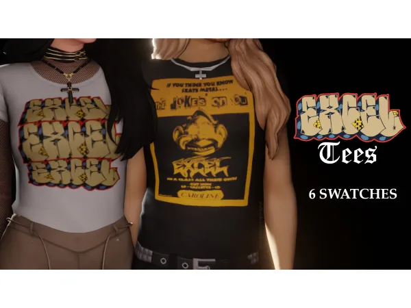 Maxis Match excel tees - The Sims 4 Custom Content