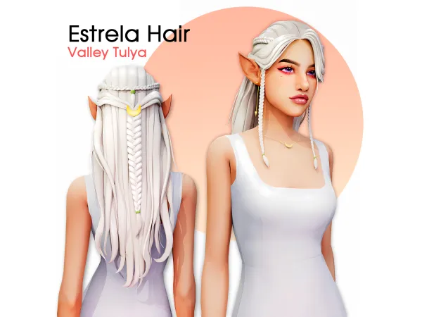 Maxis Match ( ) Estrela Hair by Valley Tulya - The Sims 4 Custom Content