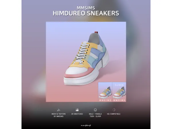 Alpha MMSIMS Himdureo Sneakers by MMSIMS - The Sims 4 Custom Content