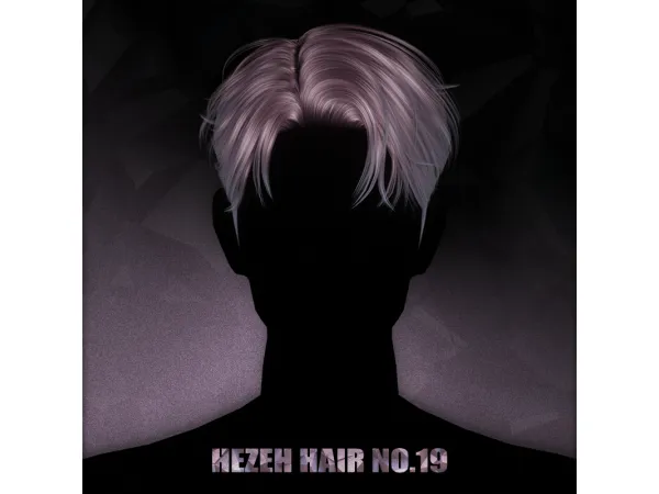 Alpha [hezeh]hair_no19 - The Sims 4 Custom Content