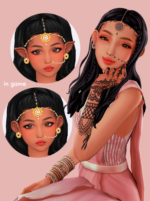 Maxis Match Maang Tikka Collection by simsfinds - The Sims 4 Custom Content