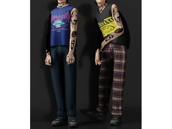 Alpha SHOWB OY OUTFIT - The Sims 4 Custom Content