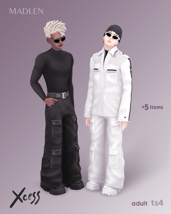 Maxis Match Xcess Clothing Pack by madlensims - The Sims 4 Custom Content