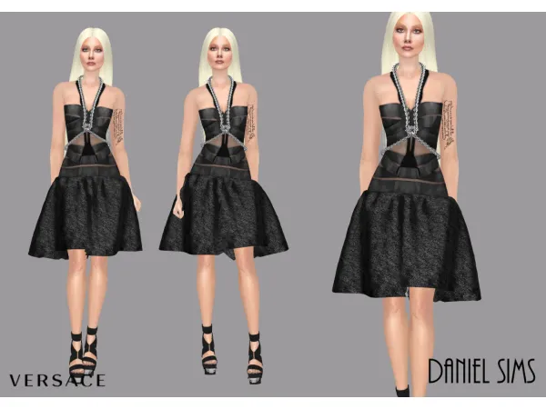 Alpha Lady Gaga in Versace - The Sims 4 Custom Content