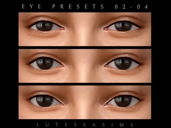 Alpha Female eye presets 02 04 - The Sims 4 Custom Content