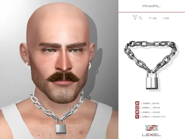 Alpha LEXEL ANIMAL (NECKLACE) - The Sims 4 Custom Content