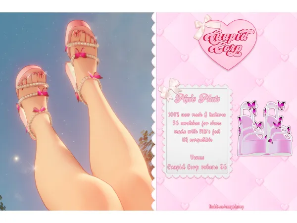 Mix VENUS Pixie Plats 800 CUUPID by 1 - The Sims 4 Custom Content