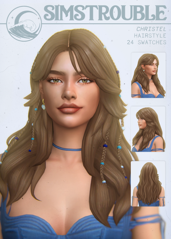 Sims 4 feathered top hair