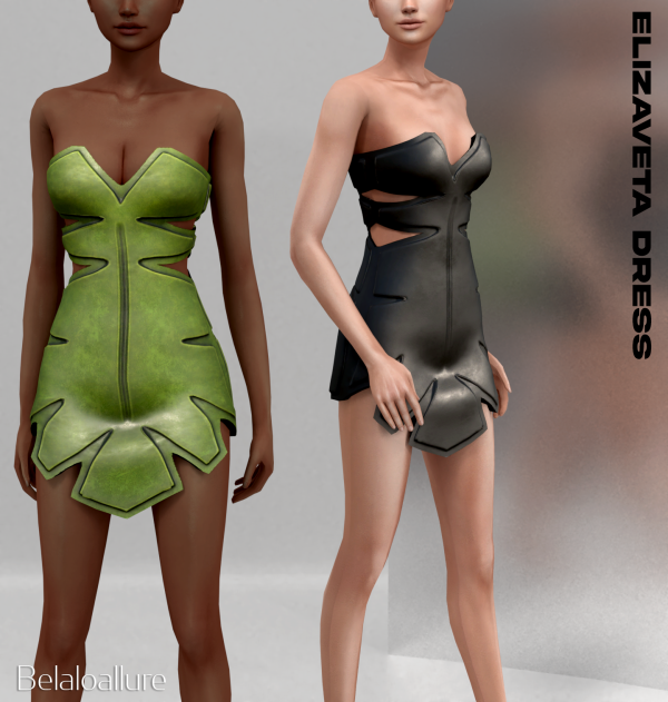 Alpha Elizaveta Dress by simsfinds - The Sims 4 Custom Content