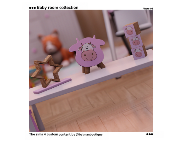 Alpha Baby Room Collection Free Gift by simsfinds - The Sims 4 Custom Content