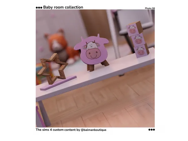 Alpha Baby Room Collection Free Gift by Balman Boutique - The Sims 4 Custom Content