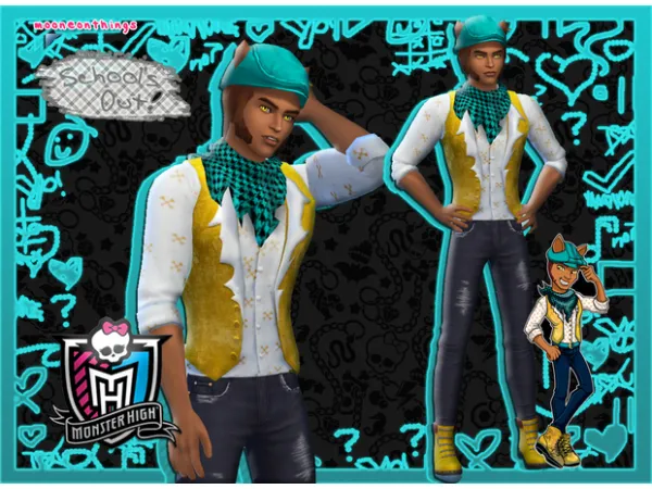 Maxis Match MH Clawd Wolf School's Out - The Sims 4 Custom Content