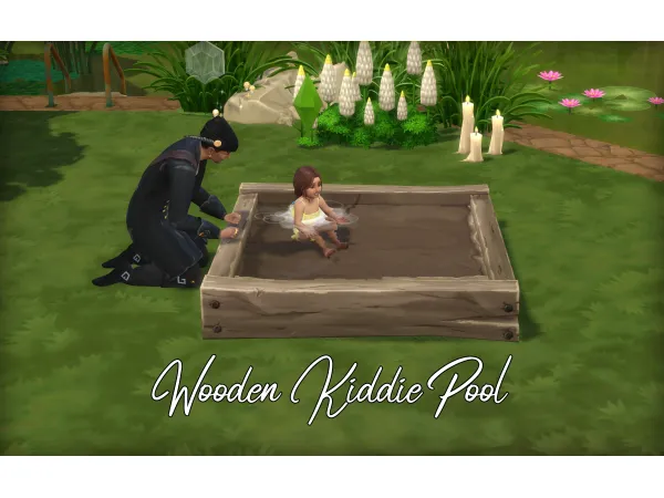 Maxis Match Wooden Kiddie Pool by Naunakht - The Sims 4 Custom Content