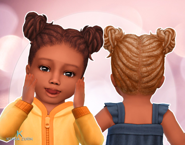 Maxis Match Buns Dreads for Infants by simsfinds - The Sims 4 Custom Content