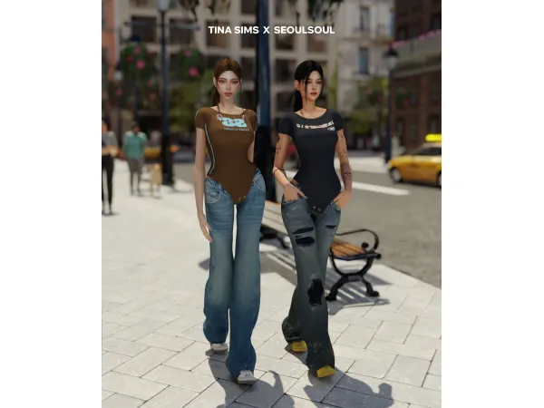 Alpha [TINA SIMS X SEOULSOUL] Collab Set by SEOULSOUL - The Sims 4 Custom Content
