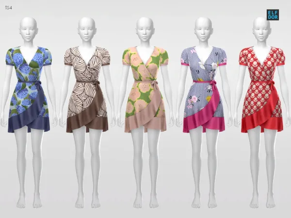 Mix Sifix Kailie Dress RC - The Sims 4 Custom Content