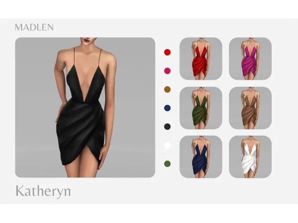 Maxis Match Madlen Katheryn Dress - The Sims 4 Custom Content