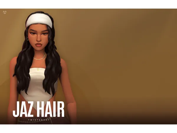 Maxis Match Jaz Hair(Download) by TwistedCat - The Sims 4 Custom Content