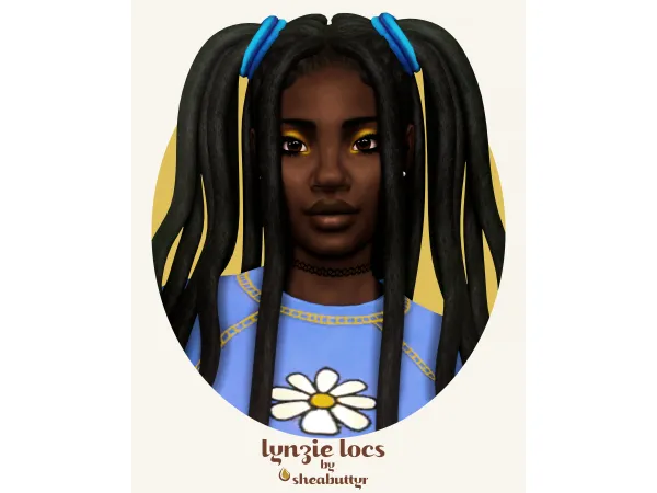 Maxis Match lynzie locs by sheabuttyr - The Sims 4 Custom Content