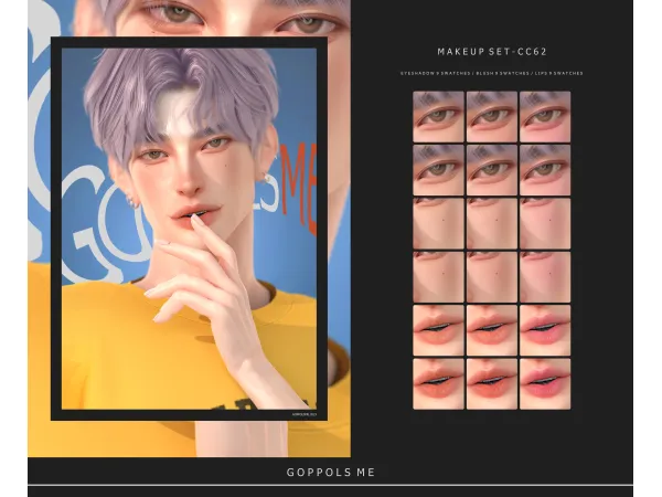 Alpha GPME GOLD MAKEUP SET CC62 by GoppolsMe - The Sims 4 Custom Content