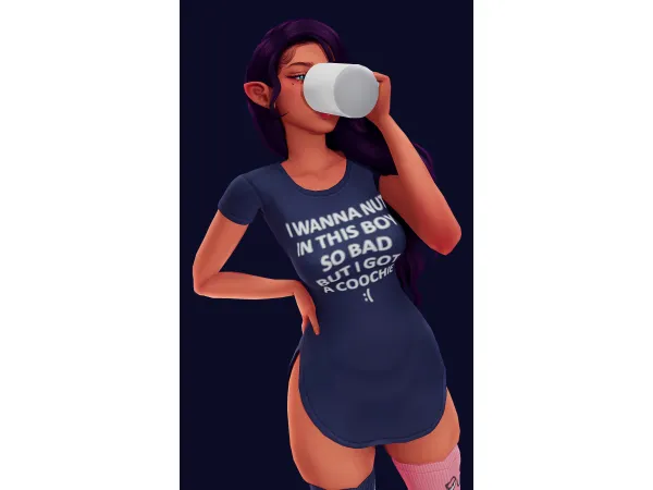 Maxis Match Down Bad Mini Fit by saruin - The Sims 4 Custom Content