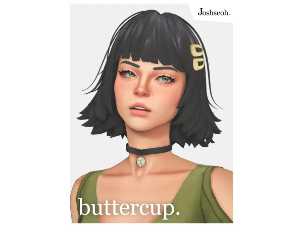 Maxis Match Buttercup Hair (jo_se_oh joshseoh) by Josh - The Sims 4 Custom Content
