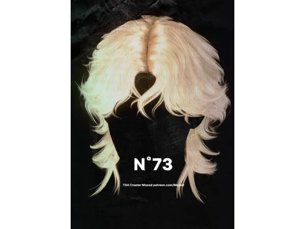 Alpha [SIMS4TS4] MoooD Hair N73 VER1 by MoooD - The Sims 4 Custom Content