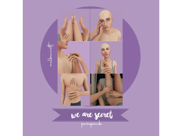 Alpha We Are Secret Posepack - The Sims 4 Custom Content