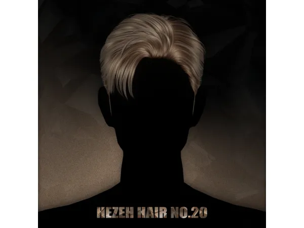 Alpha [Hezeh]Hair_No20 - The Sims 4 Custom Content
