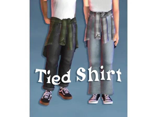 Maxis Match tied shirt by barbieaiden - The Sims 4 Custom Content
