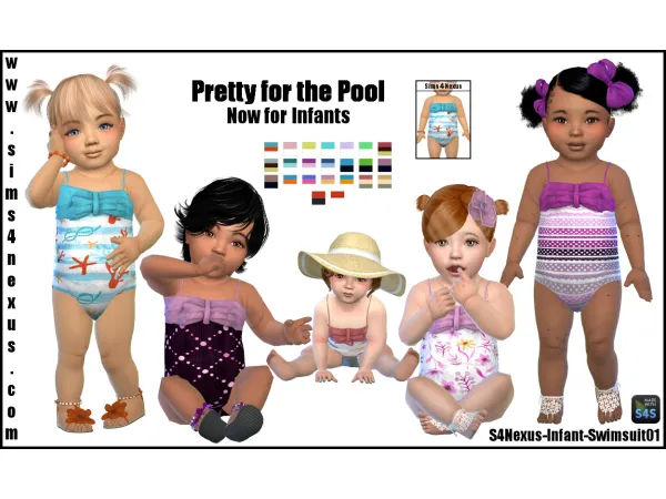 Maxis Match Pretty for the Pool Now for Infants - The Sims 4 Custom Content