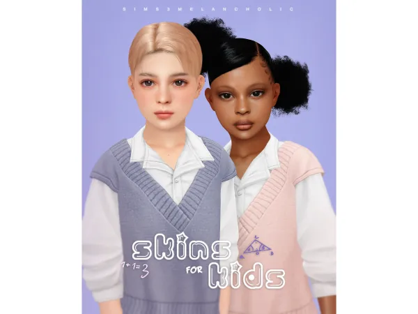 Alpha Kids Skings Genetics by sims3melancholic - The Sims 4 Custom Content