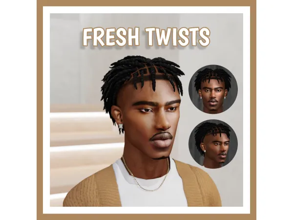 Alpha FRESH TWISTS by Khadijah551 - The Sims 4 Custom Content