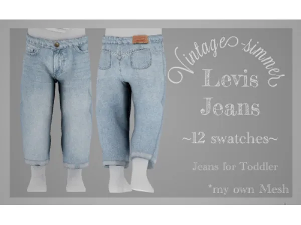 Alpha Levis Toddler Jeans - The Sims 4 Custom Content