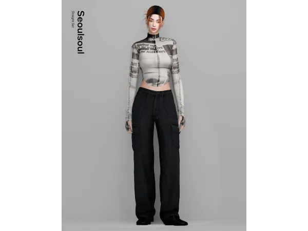 Alpha Straight Set - The Sims 4 Custom Content