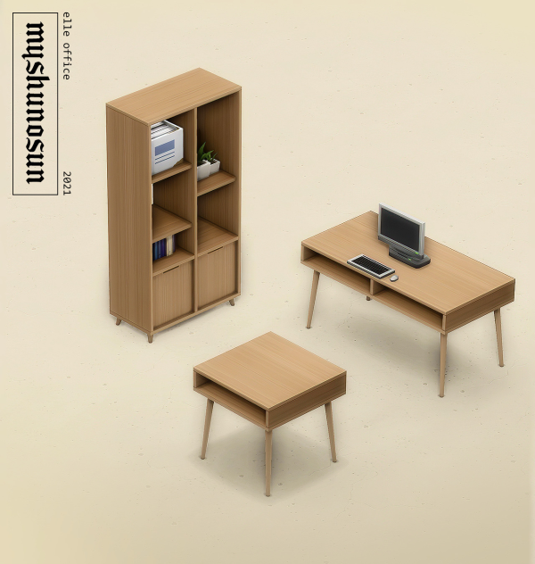 Maxis Match elle office surfaces 3 items by simsfinds - The Sims 4 Custom Content
