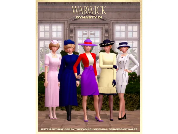 Maxis Match DYNASTY DI BIRTHDAY COLLECTION by WARWICK - The Sims 4 Custom Content