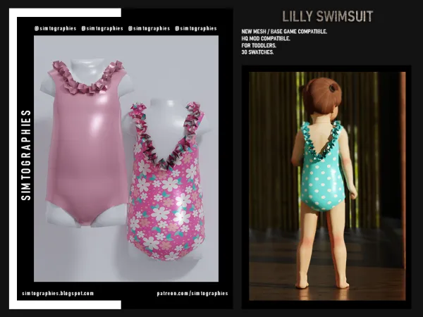Alpha Lilly Swimsuit - The Sims 4 Custom Content