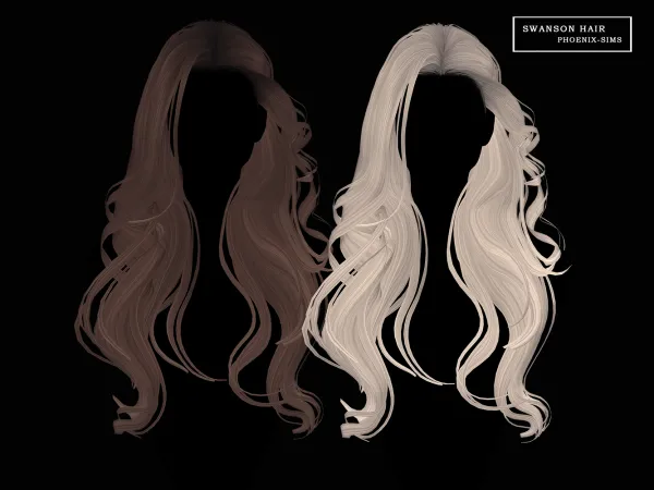 Alpha Swanson Hair - The Sims 4 Custom Content